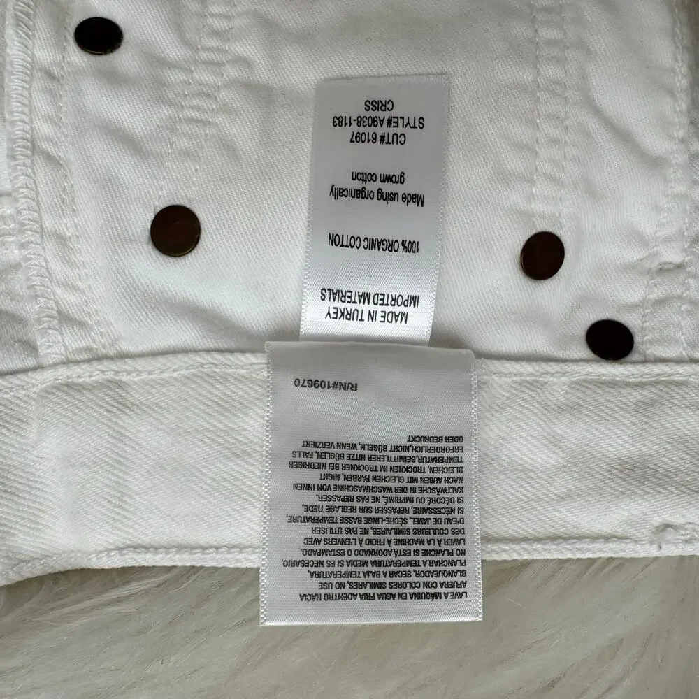 NWT Agolde Criss Cross Jean Short in Element Size 26 - Picture 8 of 10
